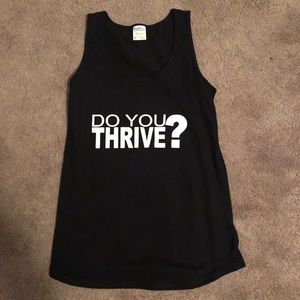 Black and White Do You Thrive Tank Top
